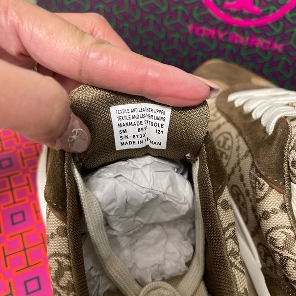 Tory Burch T Monogram Good Luck Trainer Hazel - Picture 5 of 12